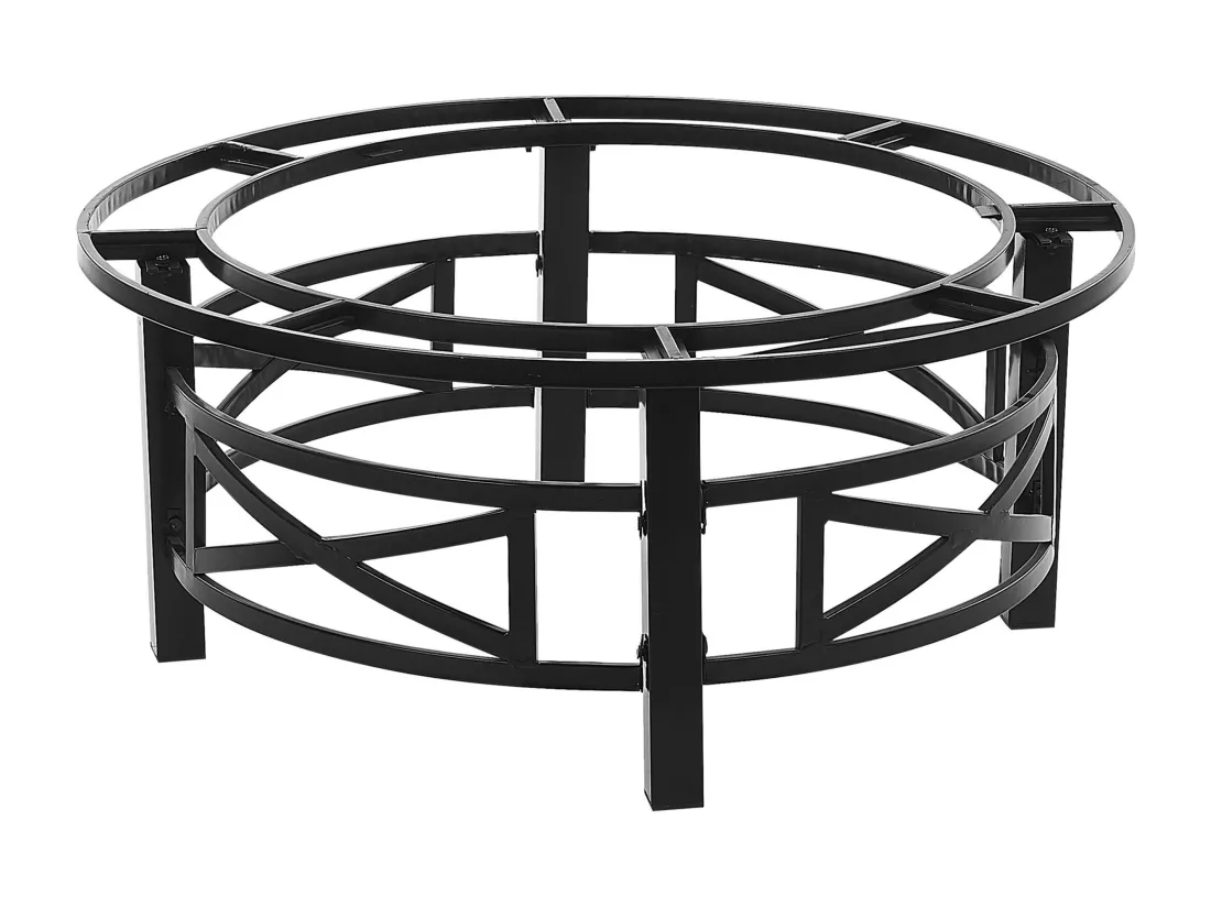 Foyer avec grille HIERRO Métal Noir