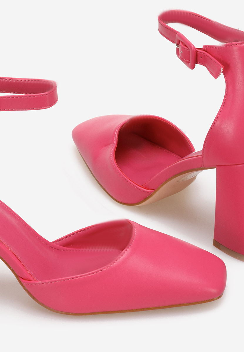 Chaussures à talon épais fuchsia Tisha
