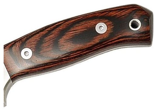 Couteau de survie Joker CR18 couteau à lame fixe-manche en bois rouge