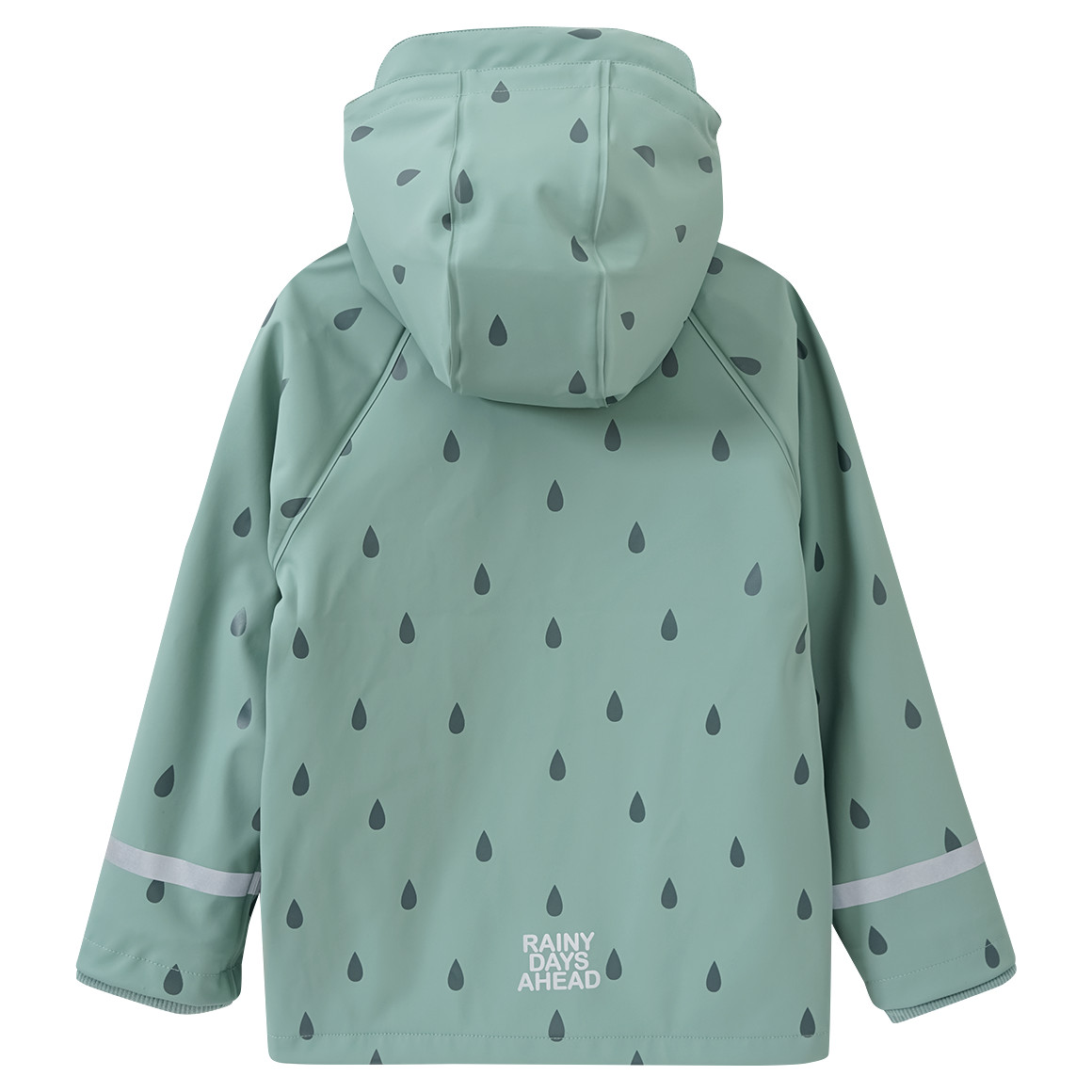 Topolino Kinder Regenjacke mit Regentropfen-Muster salbei