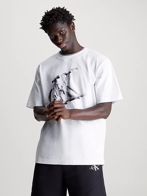 Camiseta oversized com monograma