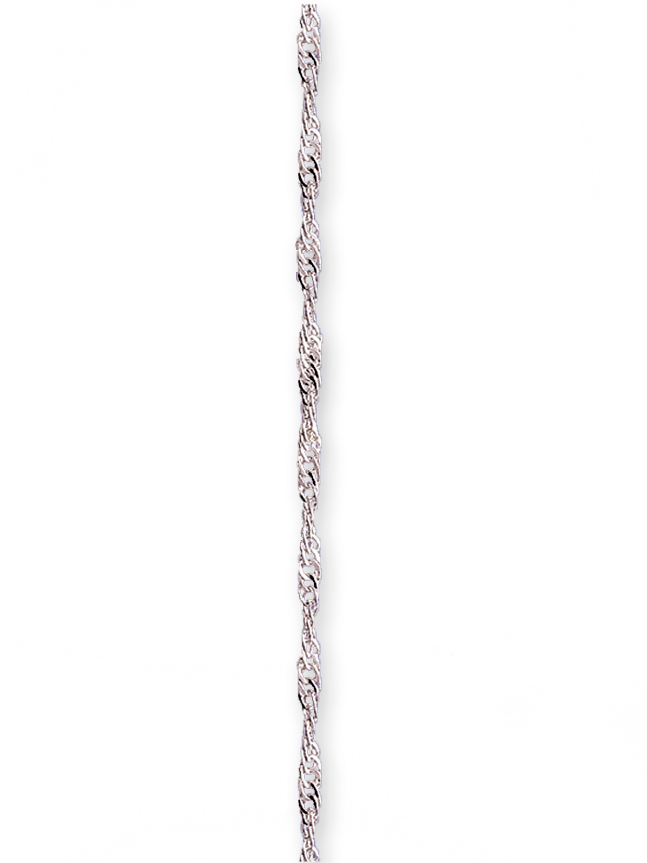 Chaîne maille torsadée argent
