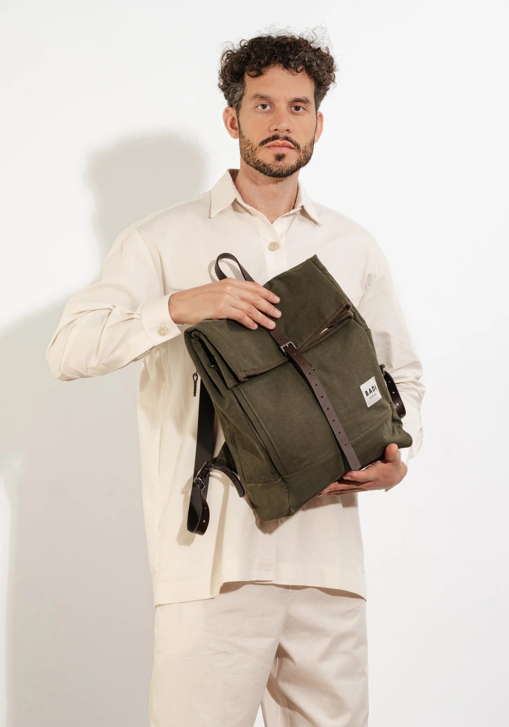 BADI Culture Roll-Over Rucksack Roll-Over Backpack Dark Green