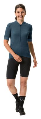 Maillot Manches Courtes Vaude Kuro FZ Tricot Bleu