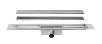 Easy Drain Compact 30 TAF douchegoot enkele plaat 80cm m. zero/tegel design rooster RVS