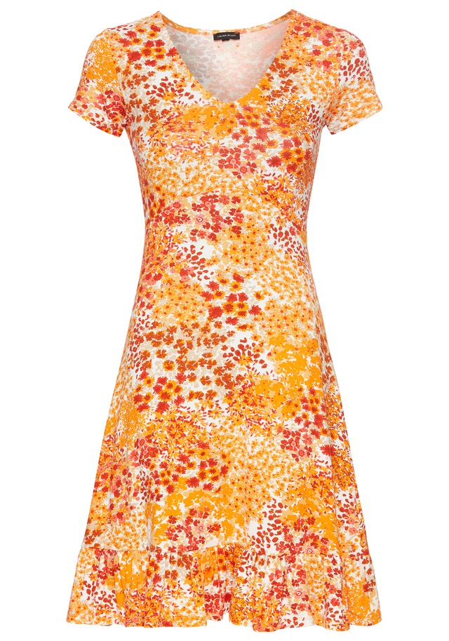 Laura Scott Sommerkleid sportlich-feminines Skaterkleid,  Mini-Länge