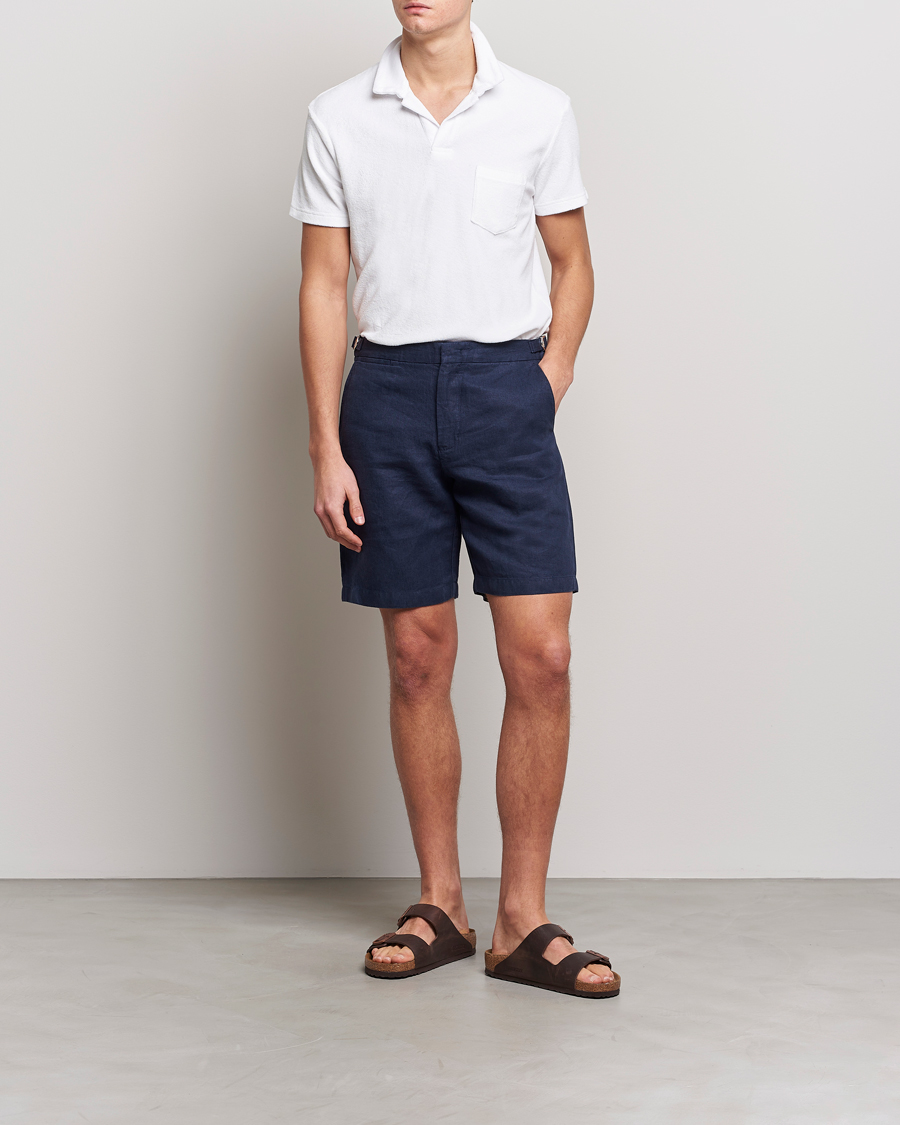 Orlebar Brown Terry Polo White