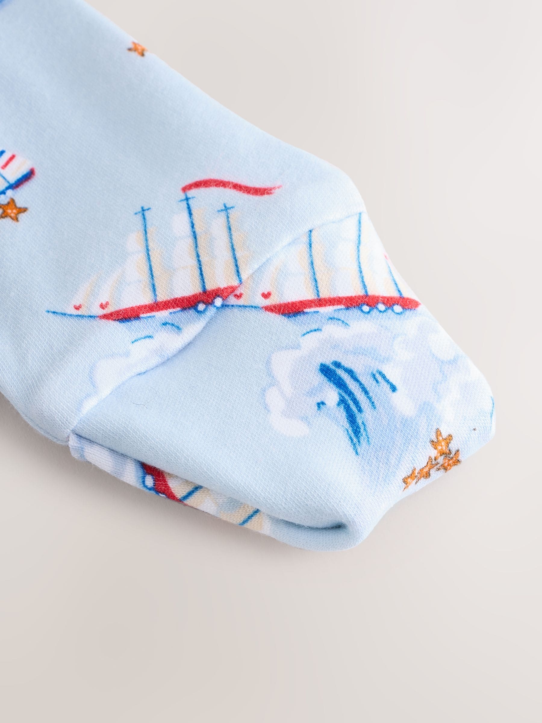 Blauw/wit nautisch - Cath Kidston Baby 100% Katoenen babypyjama 2 Set
