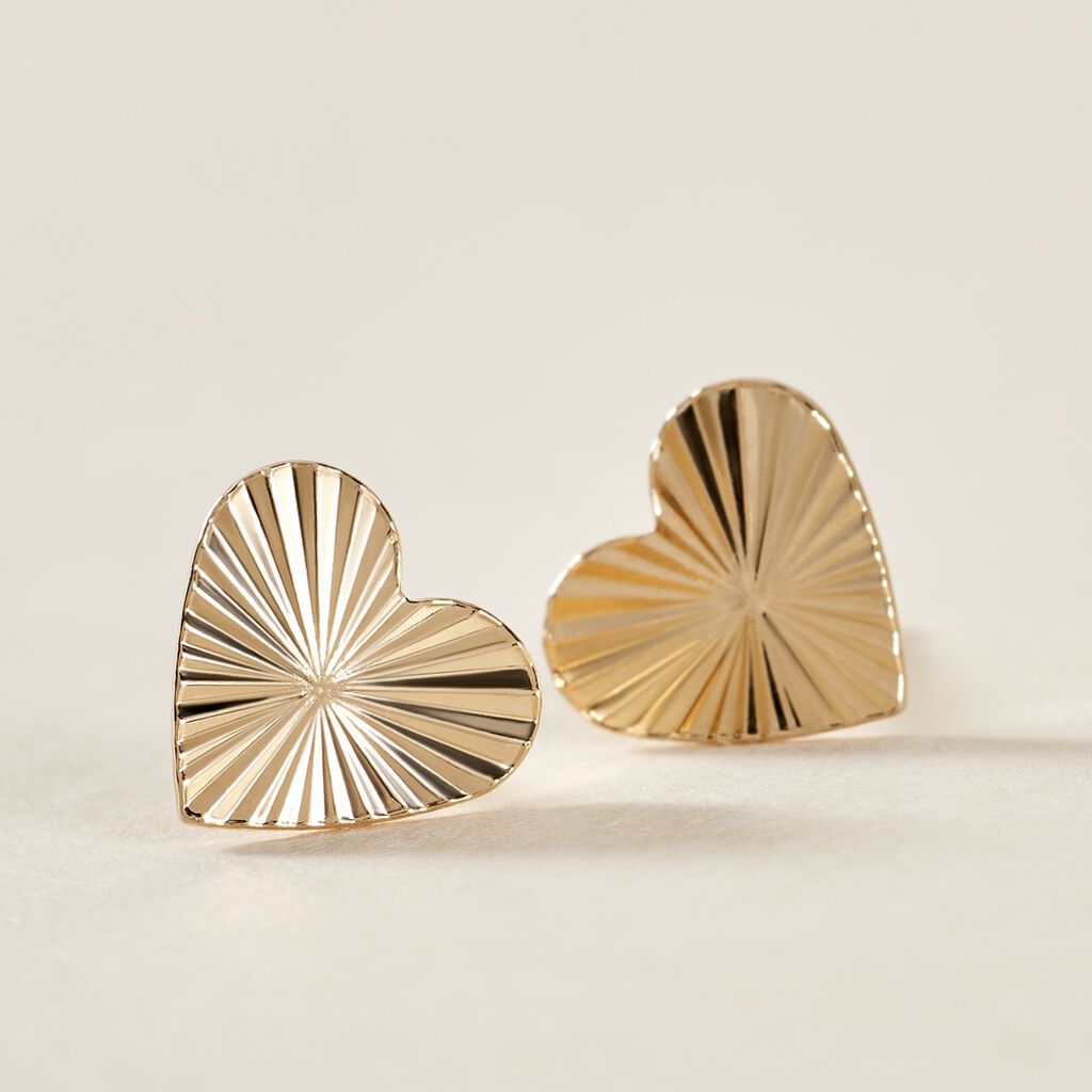 Boucles D'oreilles Puces Dollie Plaqué Or Jaune
