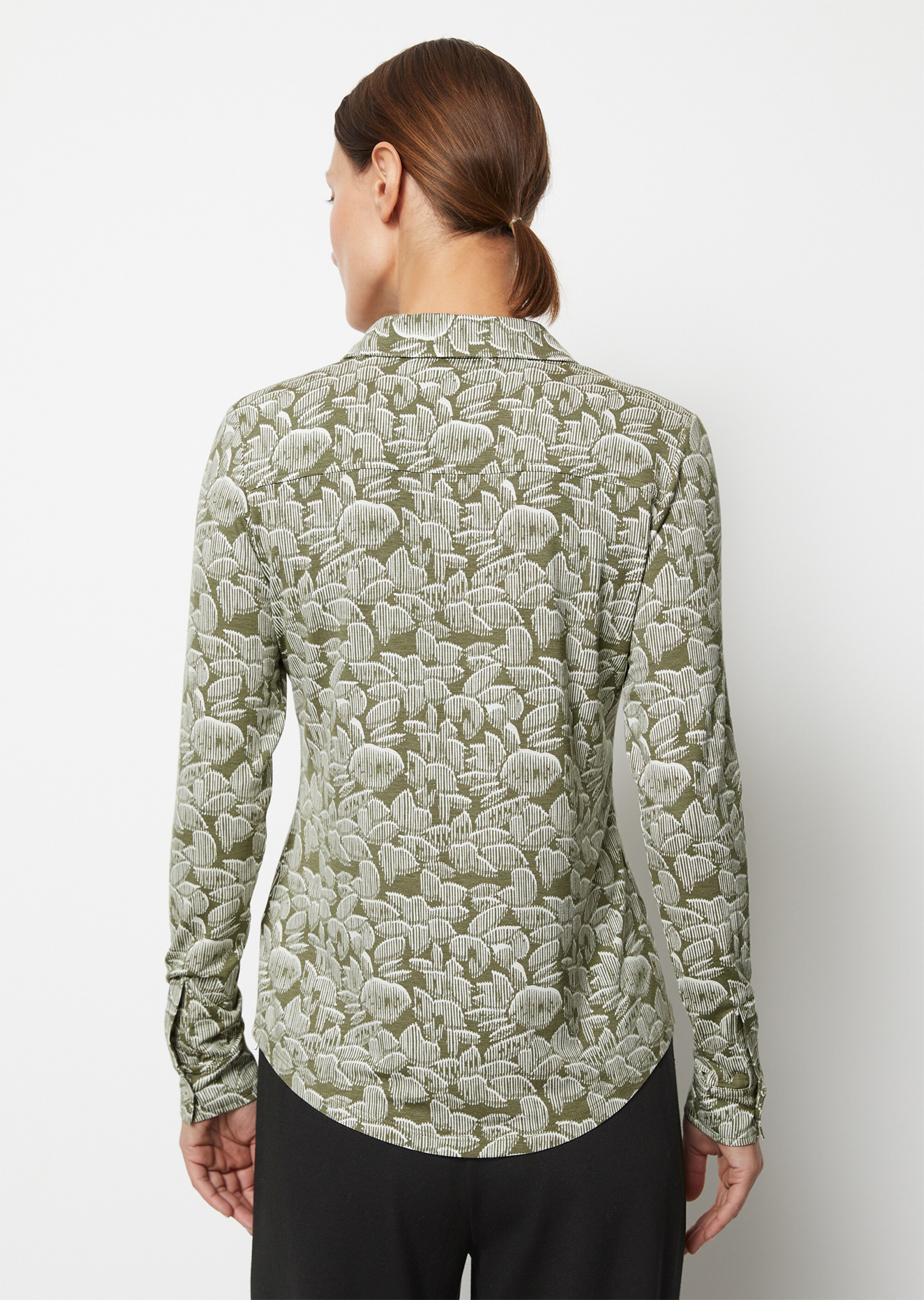 Jersey-Print-Bluse regularaus LENZING™ ECOVERO™