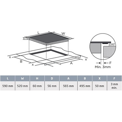 Plaque induction Proline PIH470T Noir