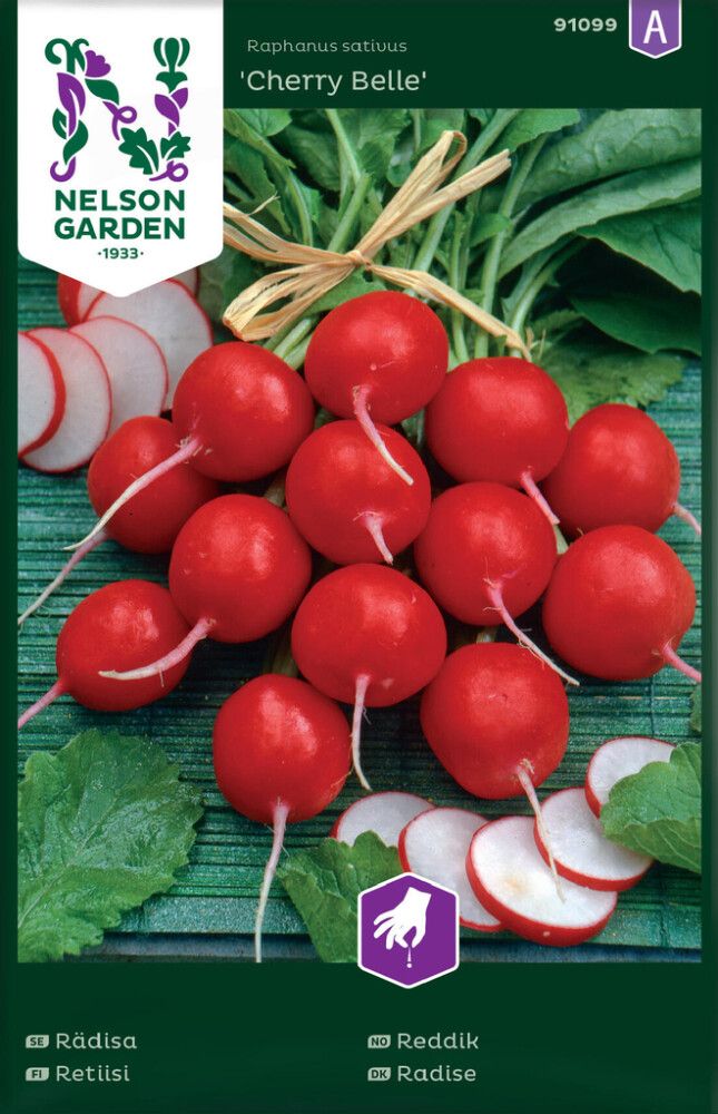 GRØNNSAKSFRØ NELSON GARDEN MÅNEDSREDDIK CHERRY BELLE