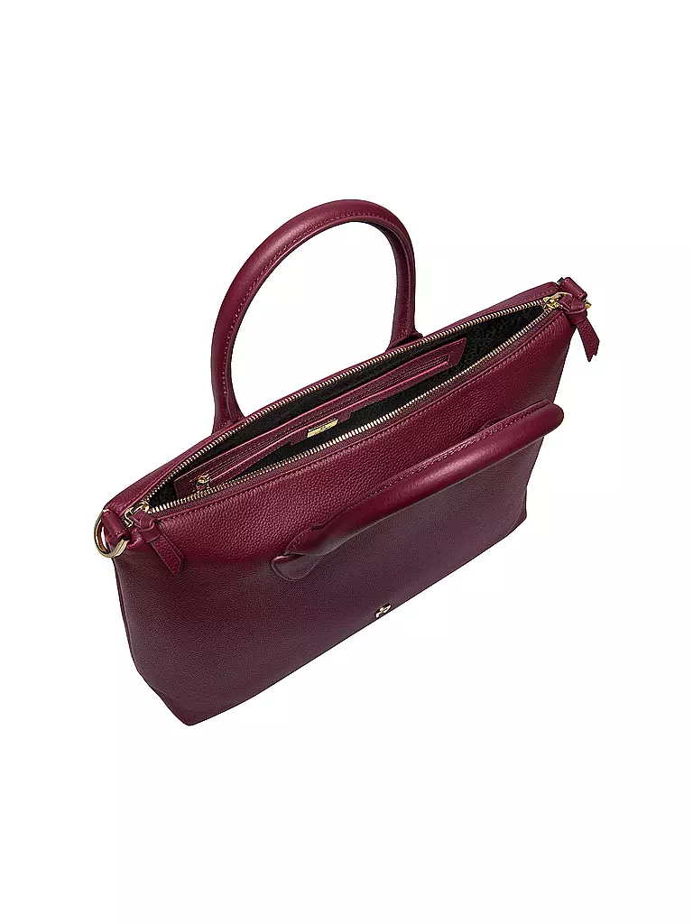 AIGNER Ledertasche - Henkeltasche ZITA Medium dunkelrot