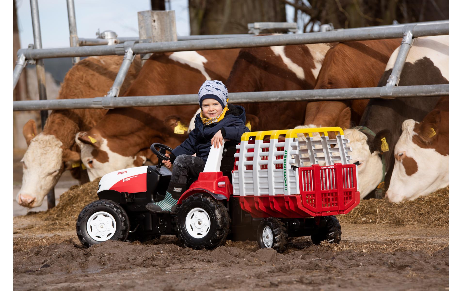 Wagon PöttingerGrosser, stabiler Kippanhänger für Tretfahrzeuge