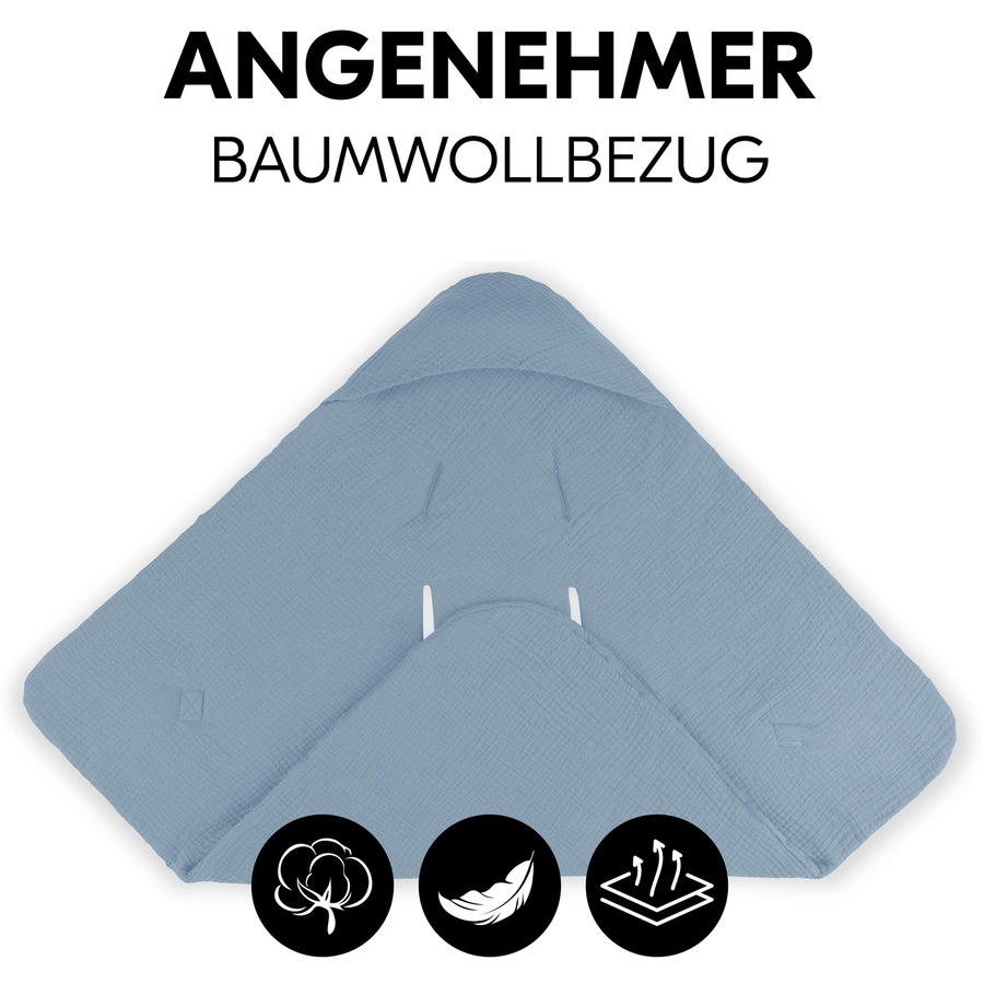 hauck Einschlagdecke Snuggle so Cosy Dusty Blue