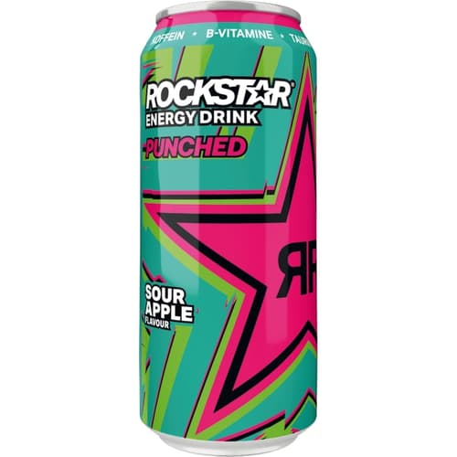 Rockstar Super Sours Energy Drink Green Apple (EINWEG)