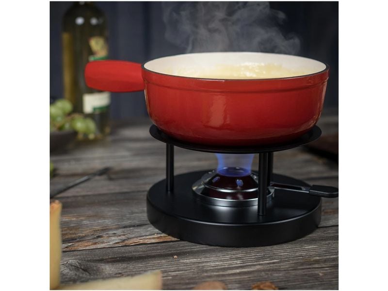 Kuhn Rikon Fondue-Caquelon Induktion Rot Fonduepfanne