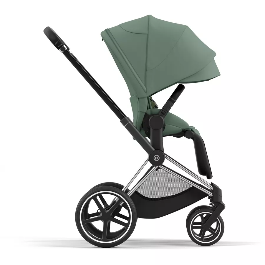 cybex PLATINUM Kombikinderwagen New Priam Chrome Black Leaf Green