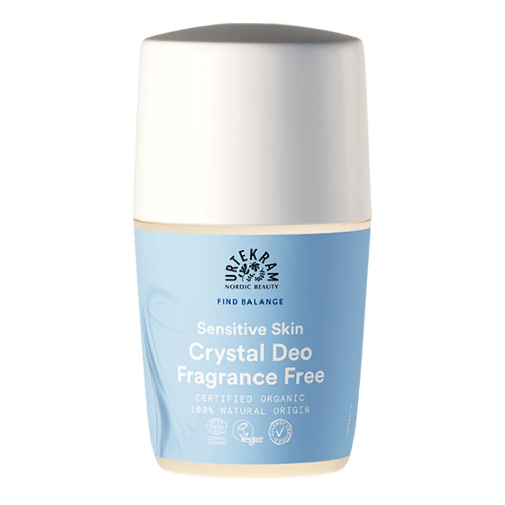 Urtekram Sensitive Skin Crystal Deo Roll-On - 50 ml