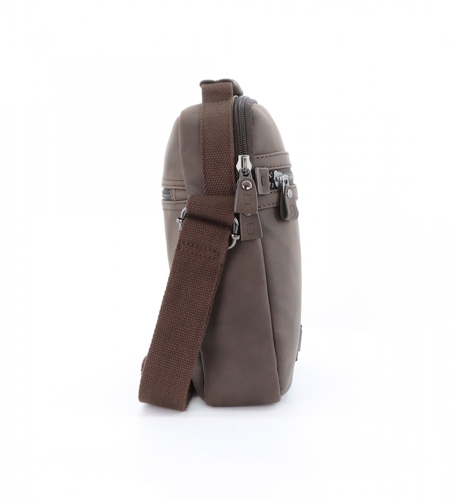 Bolsa de ombro National Geographic Slope marrom - 21 x 6 x 26 cm -
