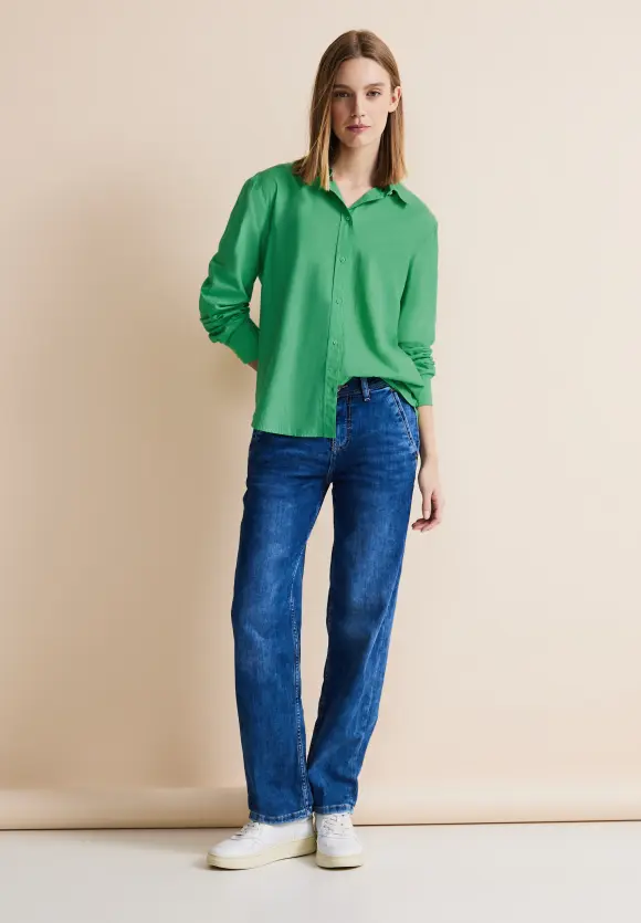Streifen Hemdbluse - fresh spring green
