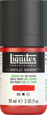 Liquitex - Akrylmaling Gouache - Cadmium Free Red Medium 59 ML