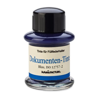 Manufactum Dokumententinte, Blau