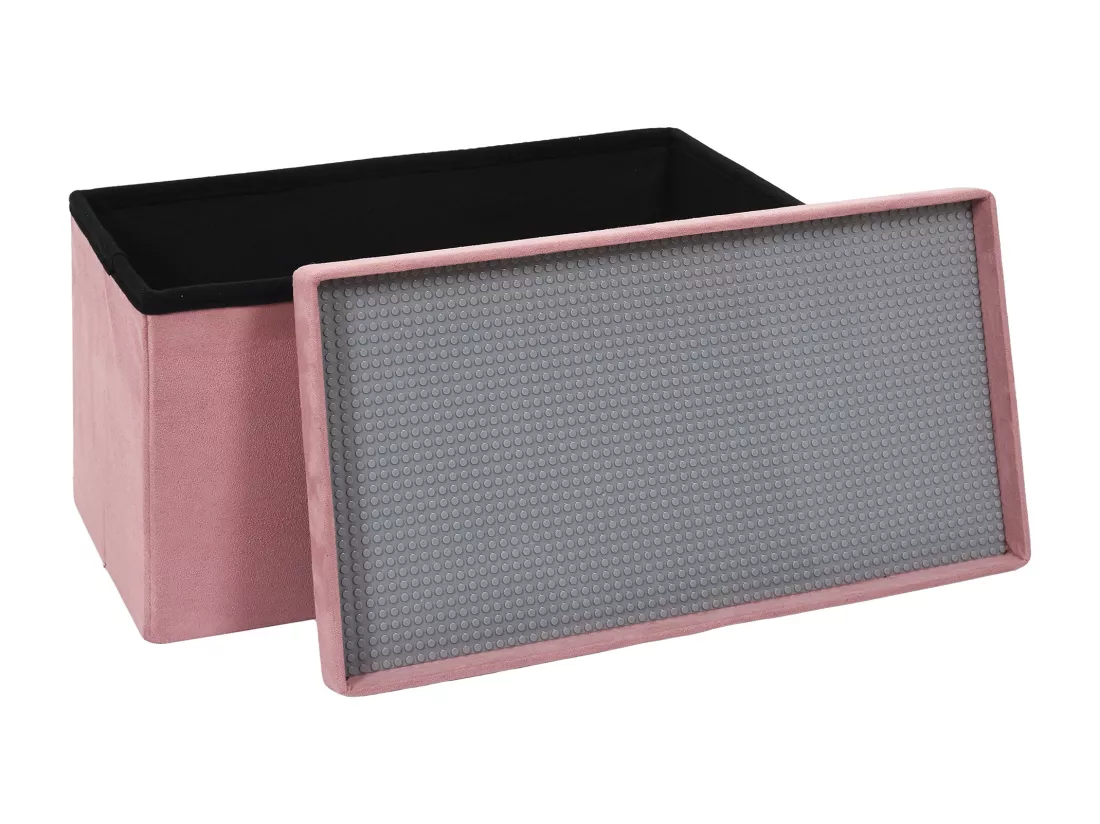 Coffre Banc Pliable Compatible Brique Rose M2