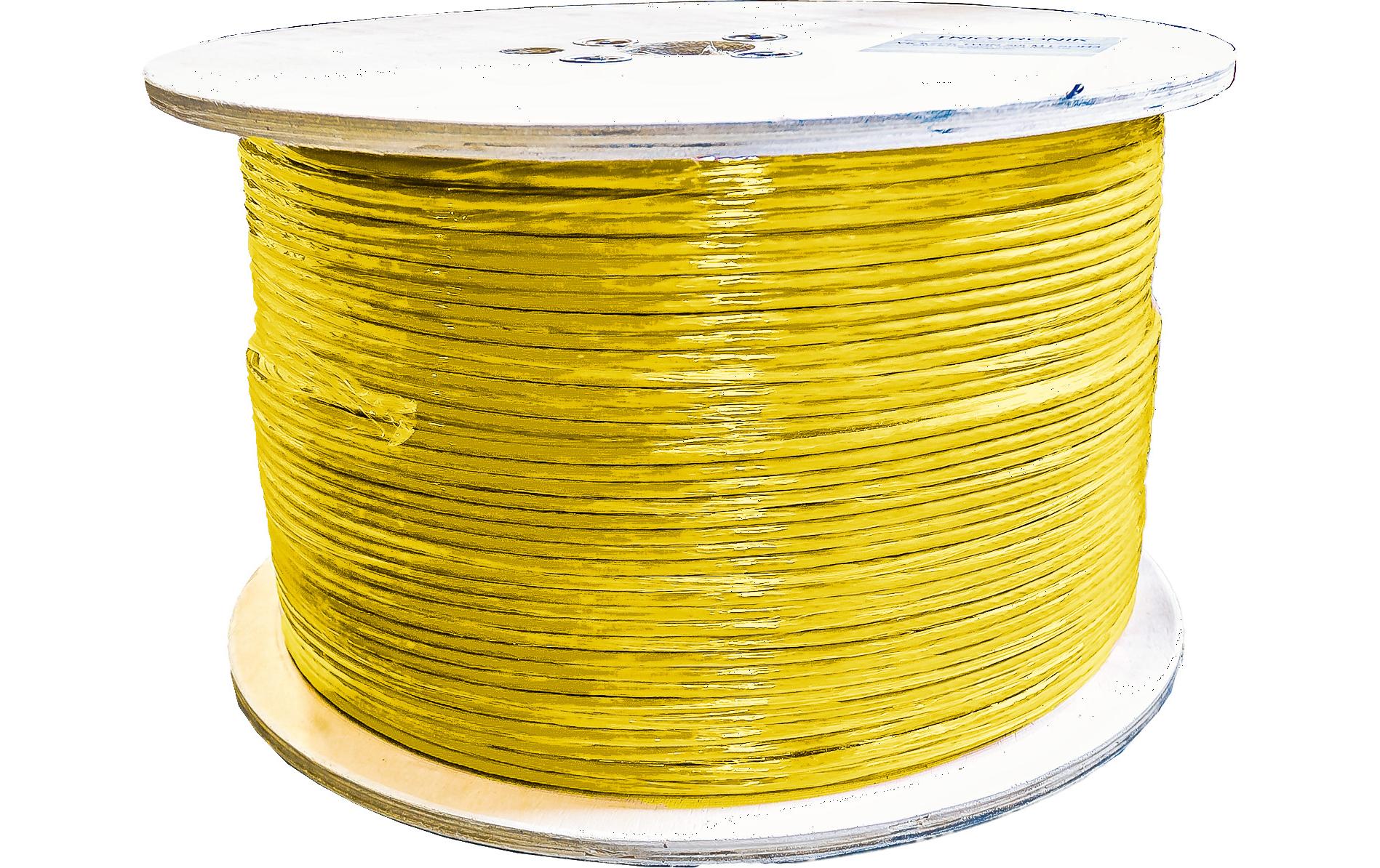 Verlegekabel VKW SFTP K7A L3 Cat 7A, S/FTP, 500 m, Gelb<br>KAT7A Verlegekabel, S/FTP, 1200MHz, LSOH3, Duplex, PoE optimiert, 500m