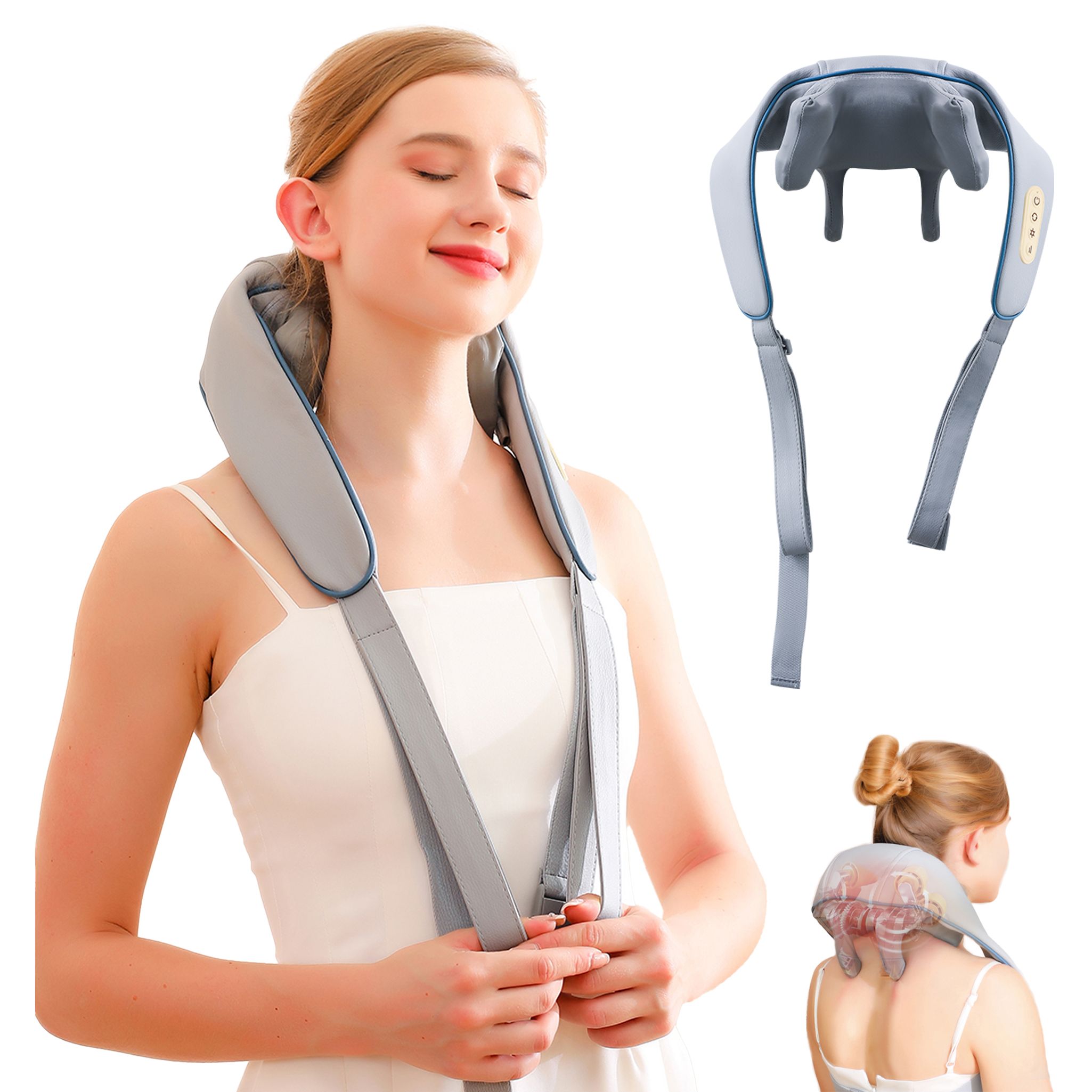 axion® Nacken-Massagegerät mit Tiefenwirkung und Wärmefunktion