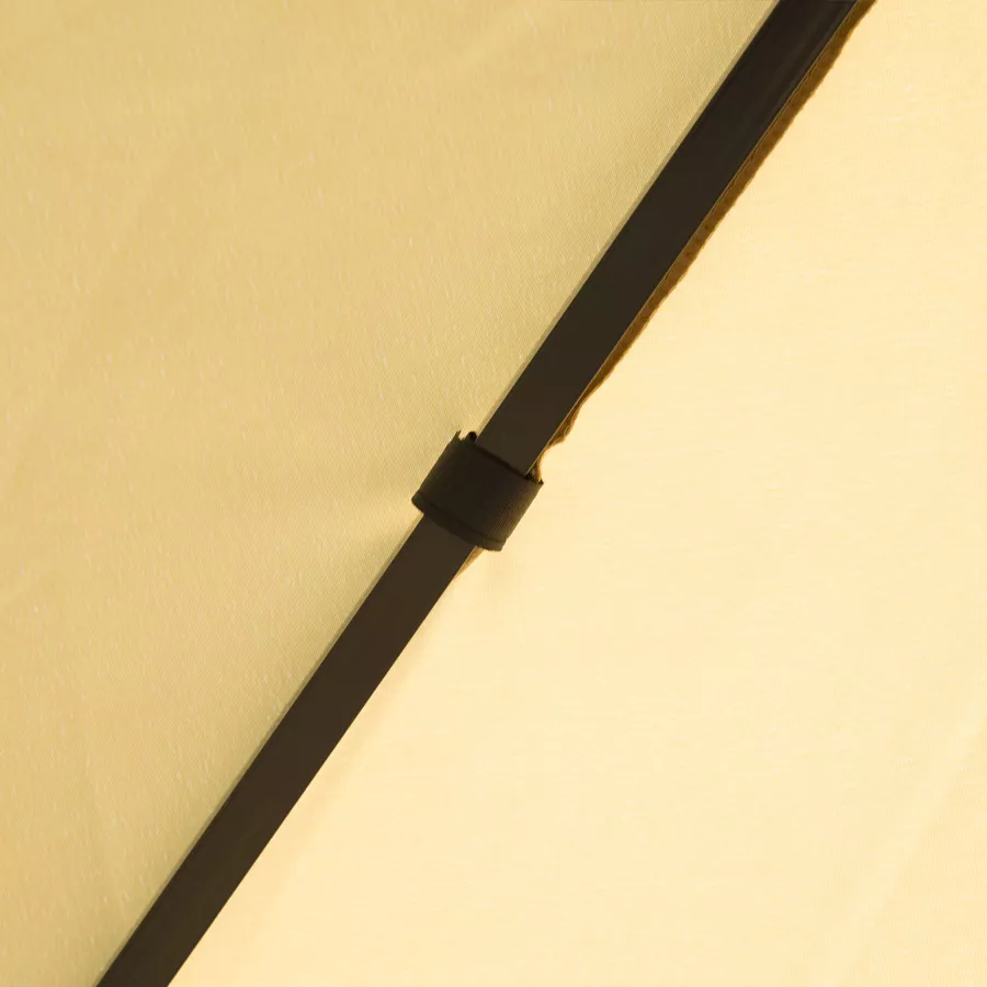 Outsunny Luxus Pavillon mit wasserabweisenden Dach gelb, schwarz
