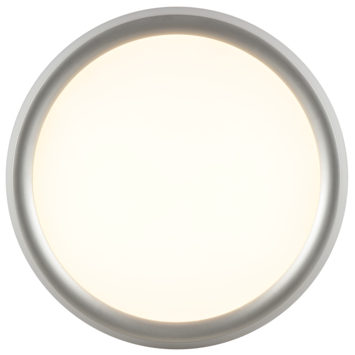 Brilliant LED plafondlamp Carloz zilver Ø30 cm