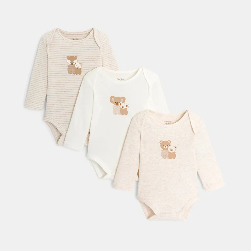 Body col us animaux Beige