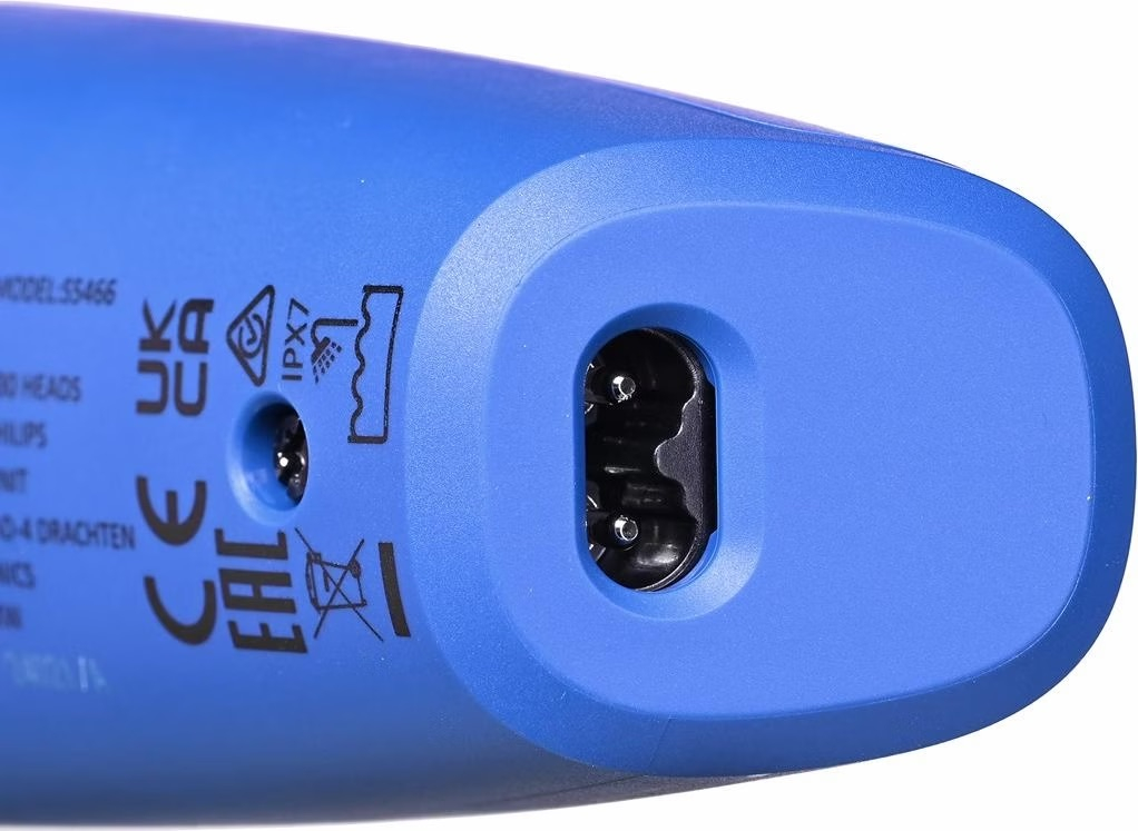 Shaver Series 5000 Elektrischer Scherkopf Haarschneider Bart Trimmer Akku Rasierer Wet & Dry mit 2 Aufsätzen (S5466/17) - Blau