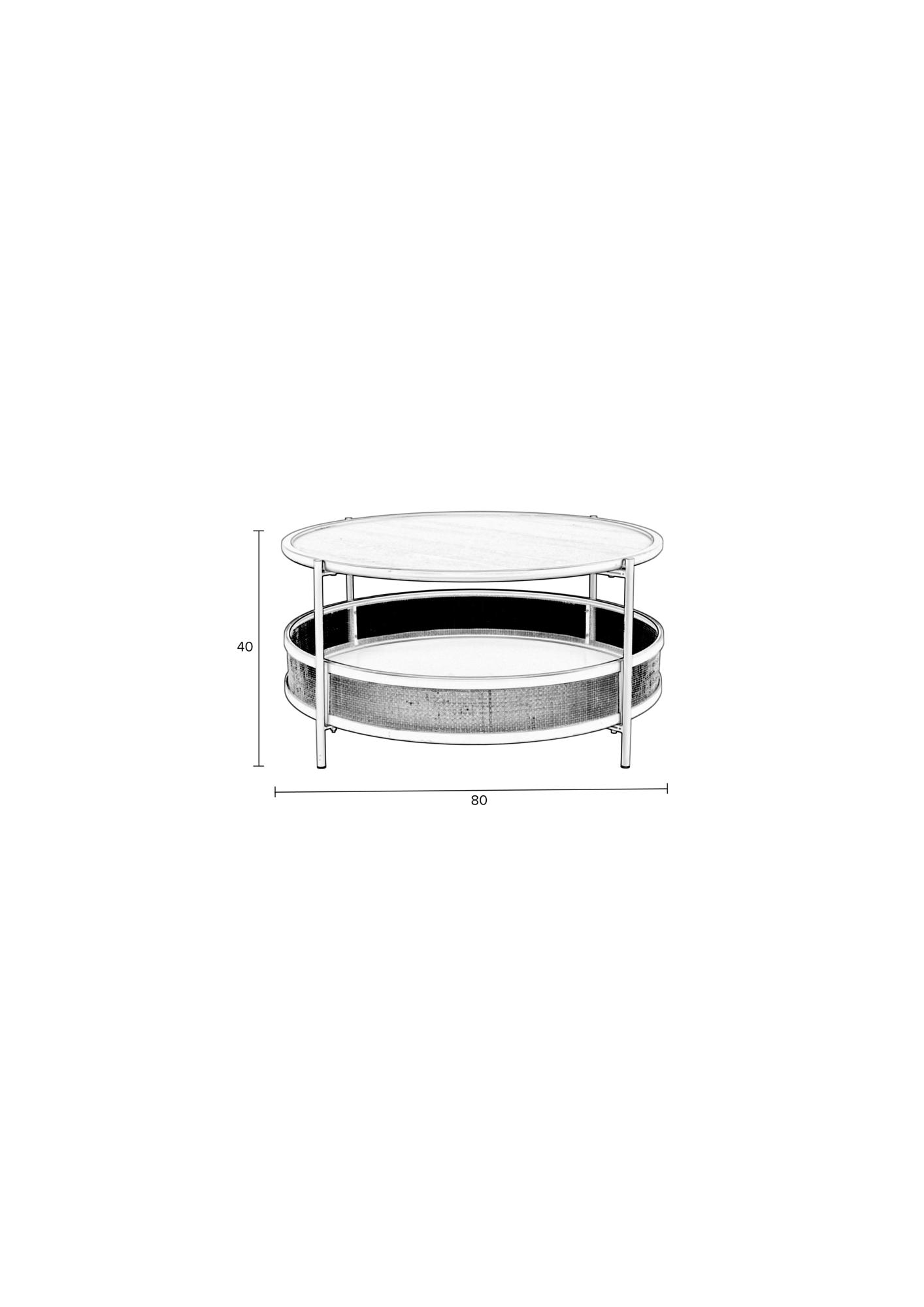 Rein Living salontafel Makoto Rein Living Makoto Salontafel Zwart