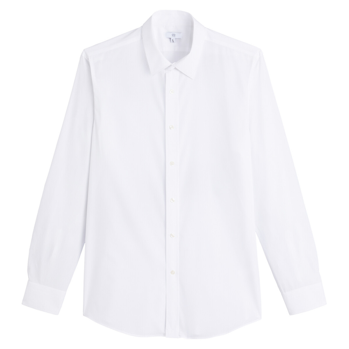 COLEÇÕES LA REDOUTE<br>Camisa justa de algodão