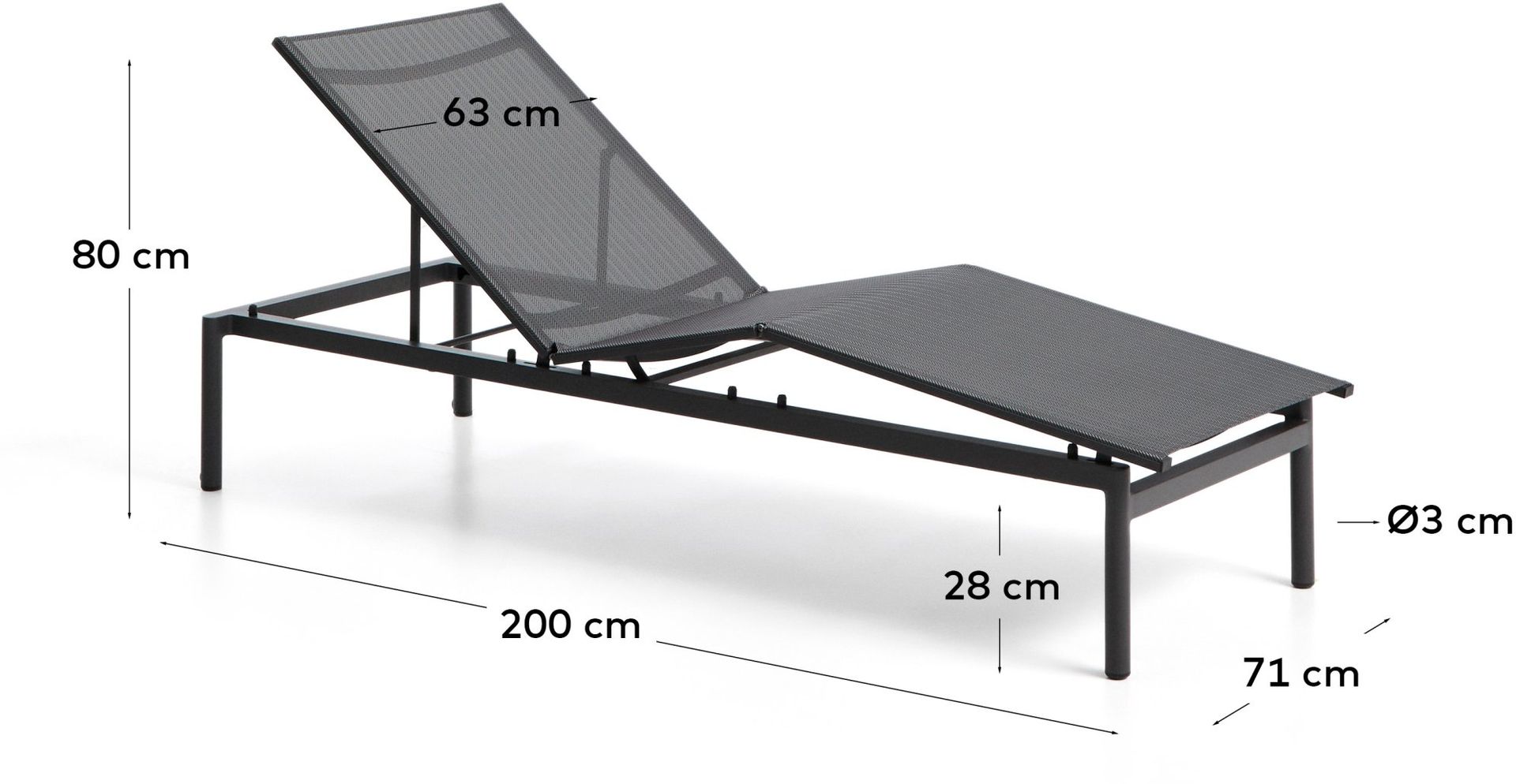 Kave Home   Lesina Outdoor Ligstoel