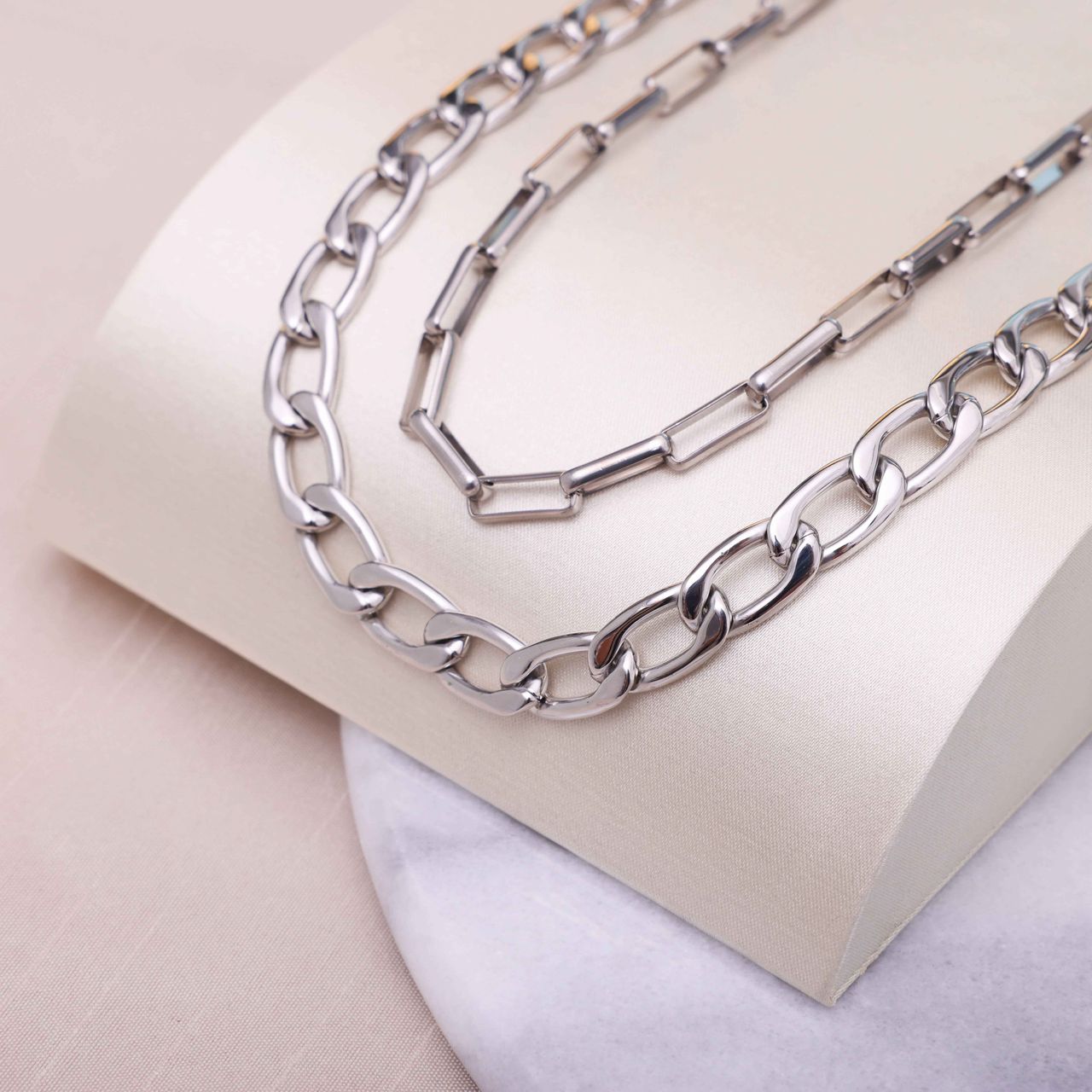 Stalen ketting Oriane