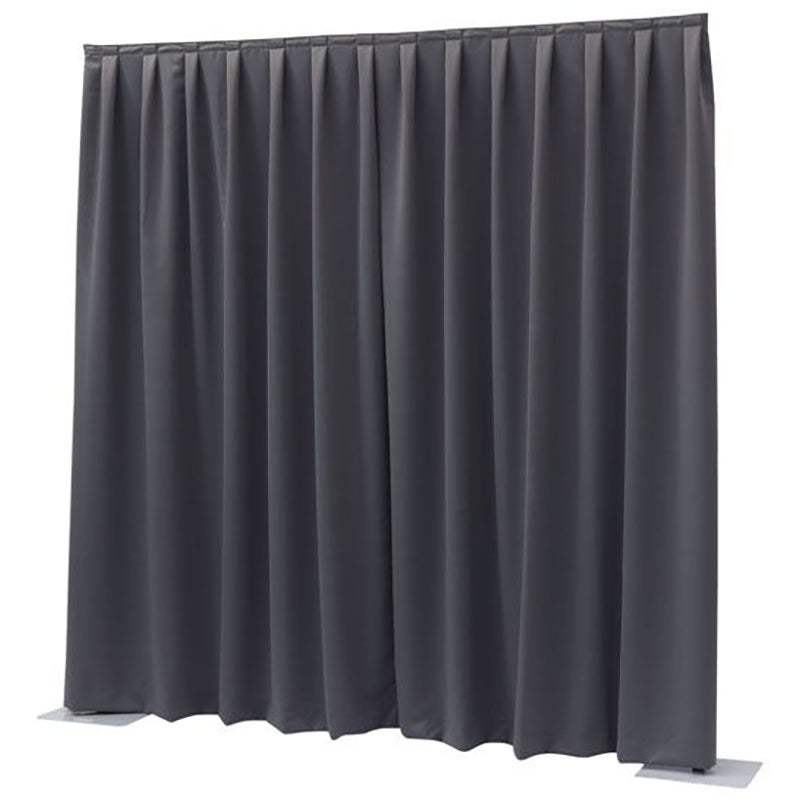 Wentex P&D Curtain Dimout 300x400 Pipe & Drape geplooid gordijn donkergrijs