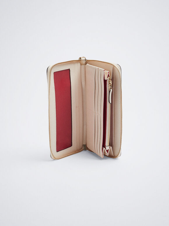 Bolsa de mão com alça - Branco-creme