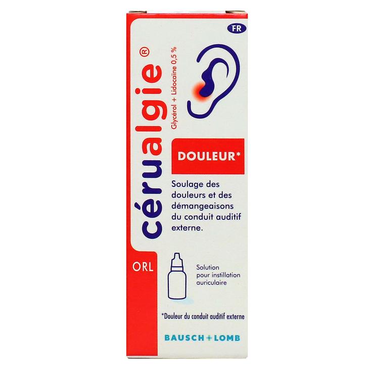 Cerualgie douleur solution instillation auriculaire 7g