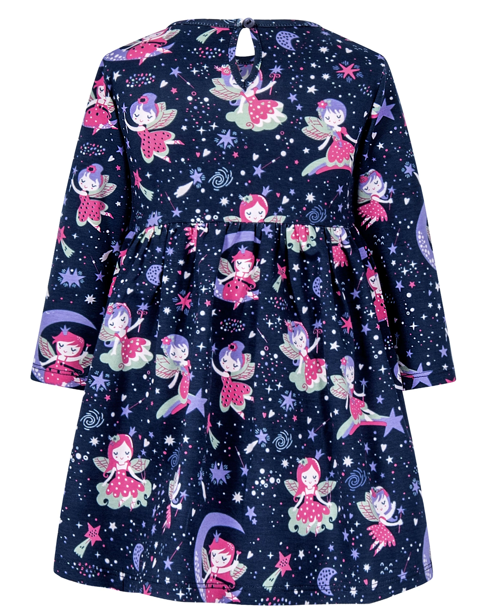 Langarmkleid ZAUBERFEE AOP in navy