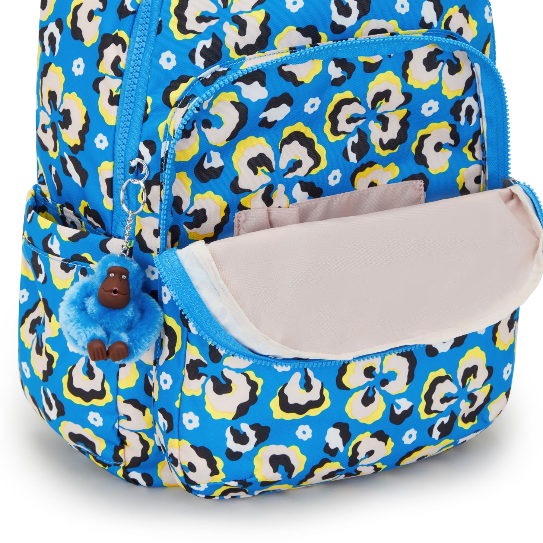 SEOUL Grand Sac à Dos Avec Protection Pour Ordinateur Portable - Leopard Floral