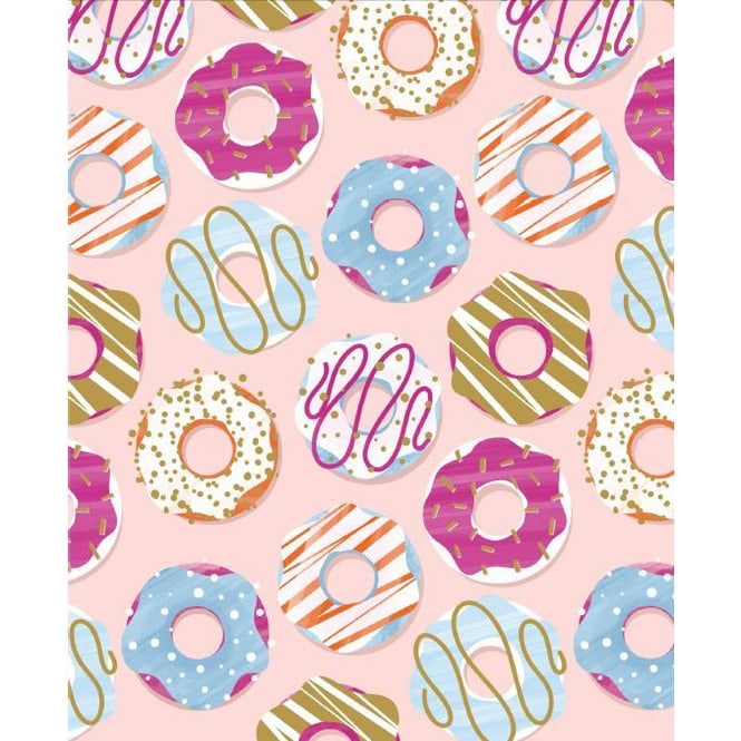 Geschenktasche Donuts - ca. 17,5 x 9,5 x 23 cm