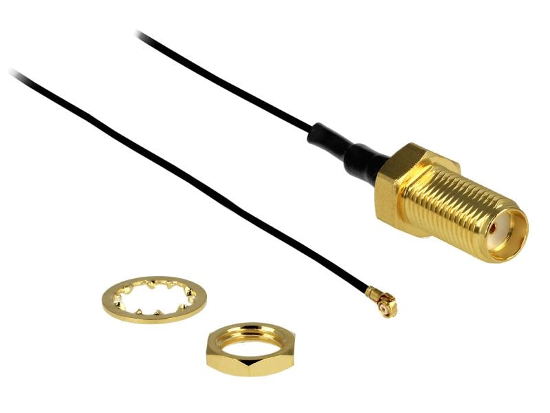 Delock Antennenkabel SMA – MHF-4, 20 cm zum Einbau Antennenkabel