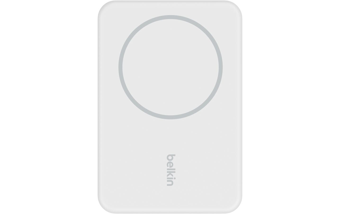 Powerbank Boost Charge kabellos 5000 mAh WeissMagnetische kabellose Powerbank mit Ständer