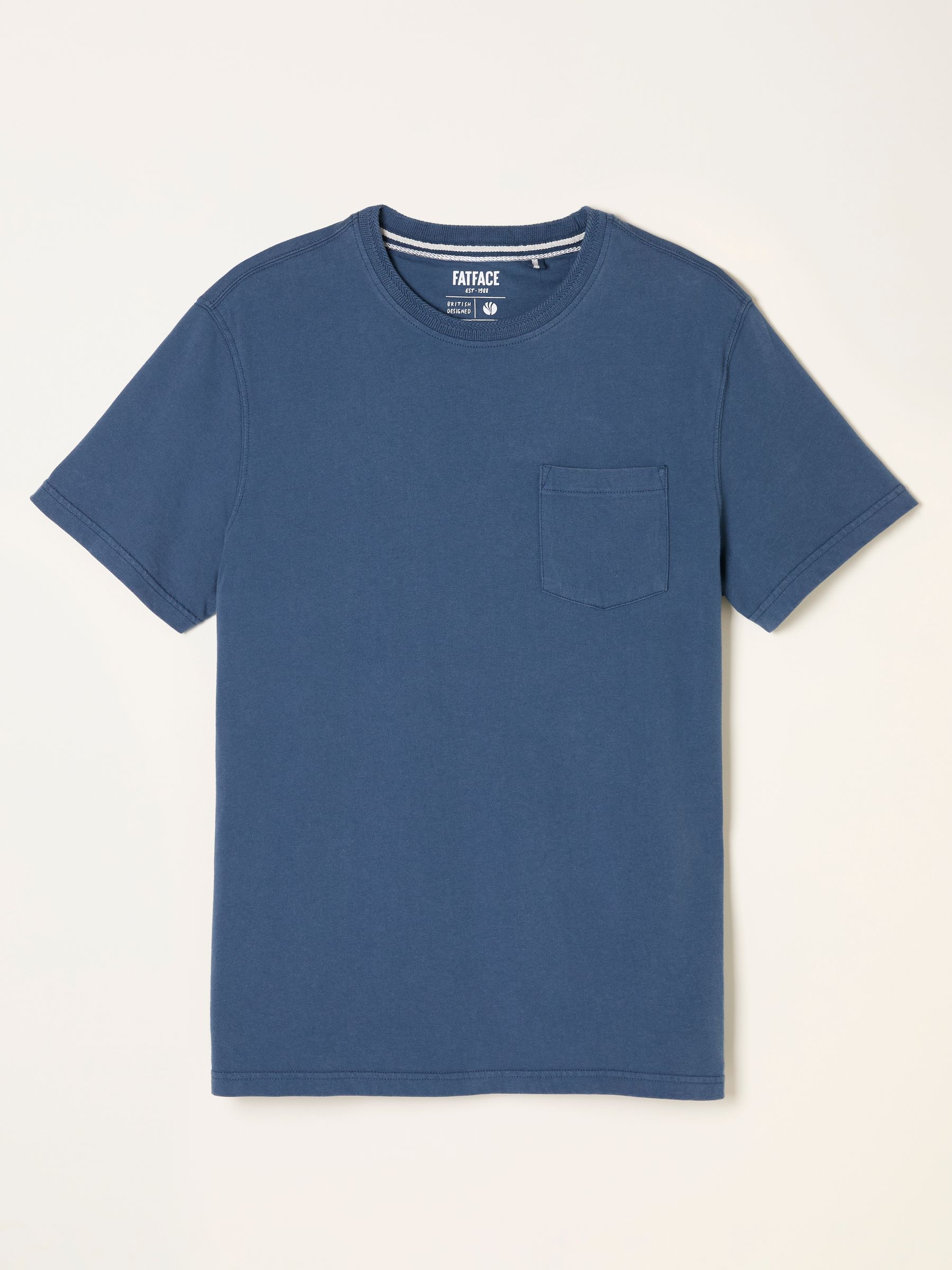 Frans marineblauw - FatFace Pocket T-Shirt