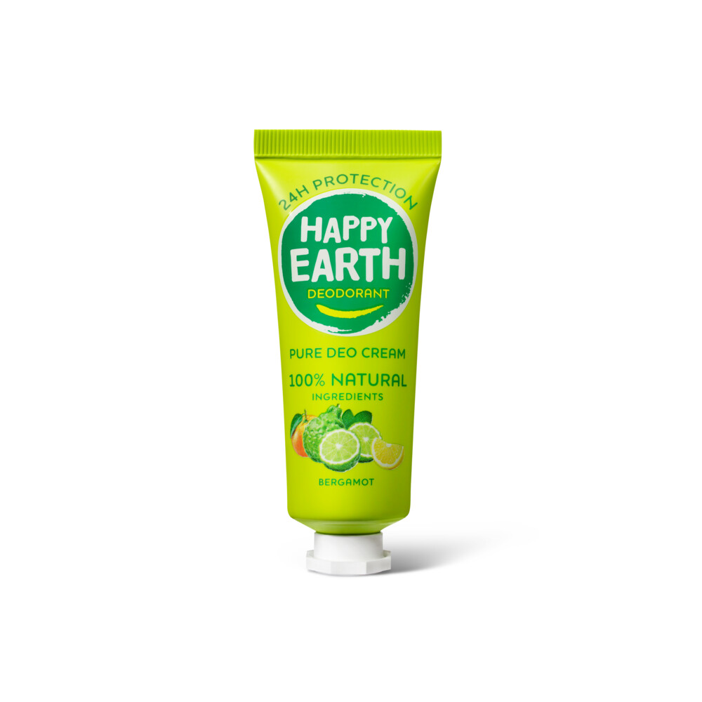 Happy Earth 100% Natuurlijke Deodorant Cream Bergamot40 ml