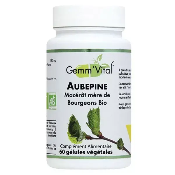 Vit'all+ Gemm'Vital Espinheiro-alvar Orgânico 60 cápsulas vegetais
