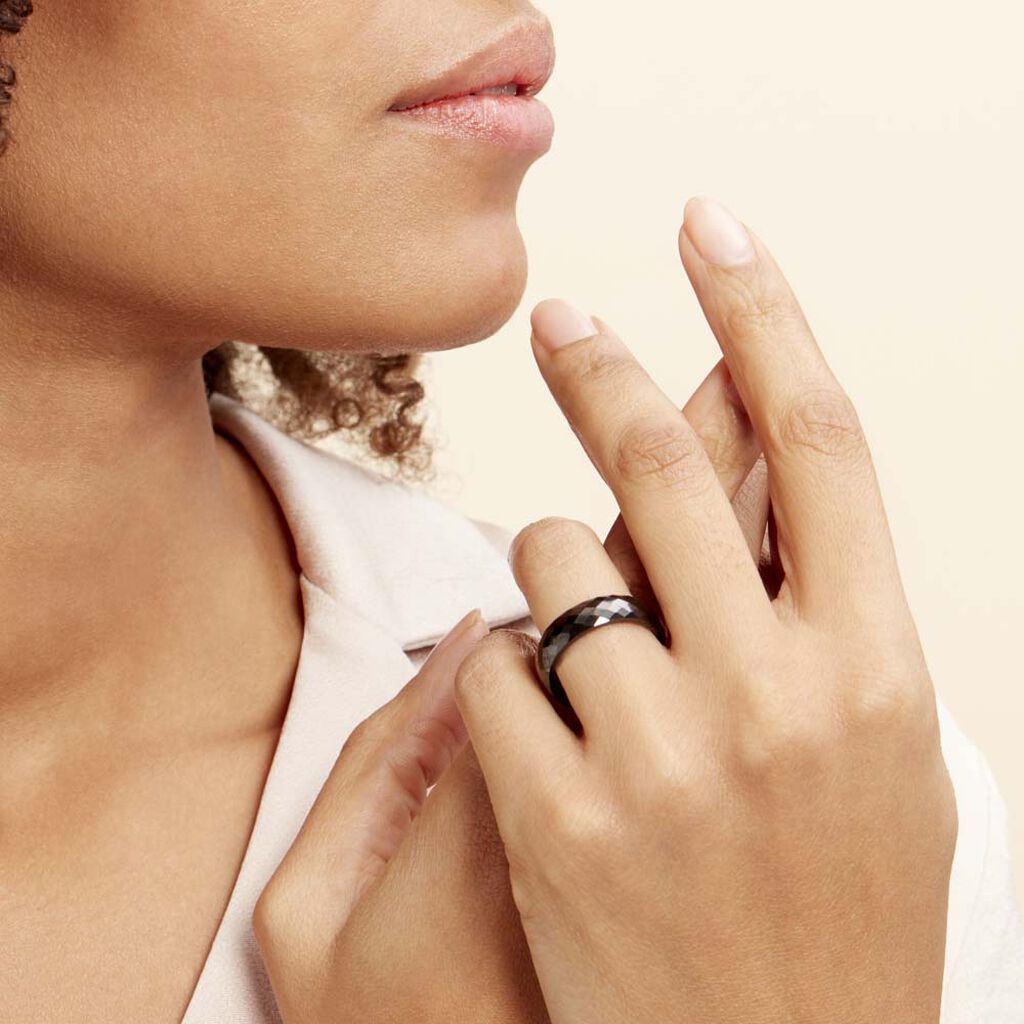 Bague Marichka Ceramique Noir Céramique